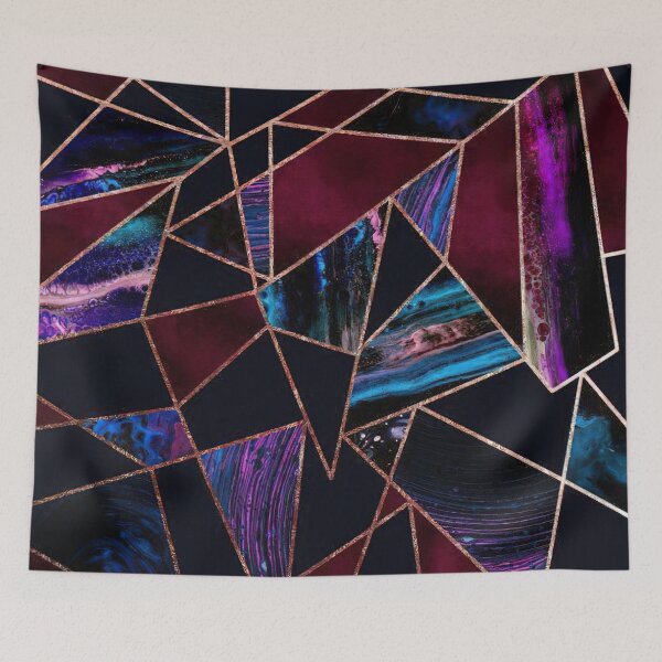 Item preview, Premium Rose Gold Liquid Paint Marble Mosaic Pattern designed and sold by Teravill.