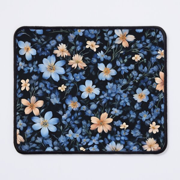 Item preview, Blue flowers designed and sold by Magixa.