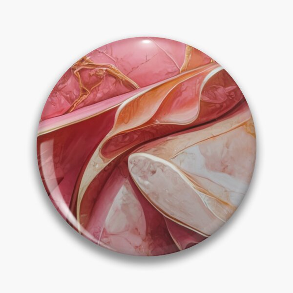 Item preview, Pink and Gold Marble Art designed and sold by ChainsArt.