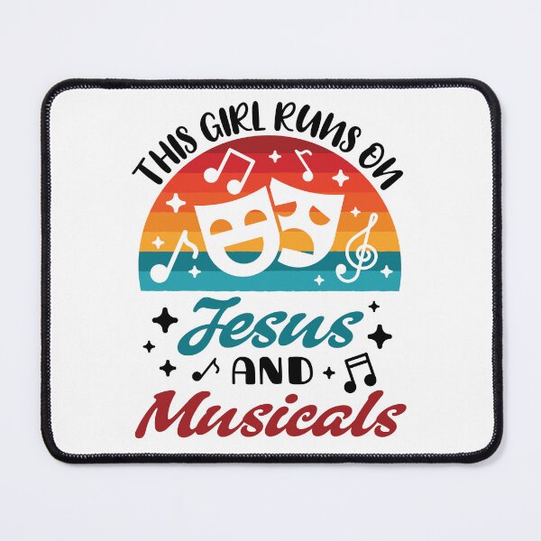 Item preview, This Girl Runs on Jesus and Musicals Musical Theater Women designed and sold by jaygo.