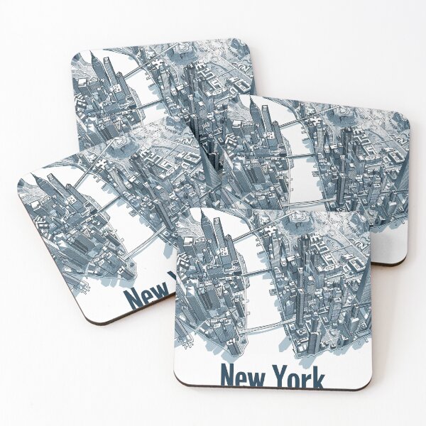 Item preview, Minimalist New York Map designed and sold by nomiraclehere.