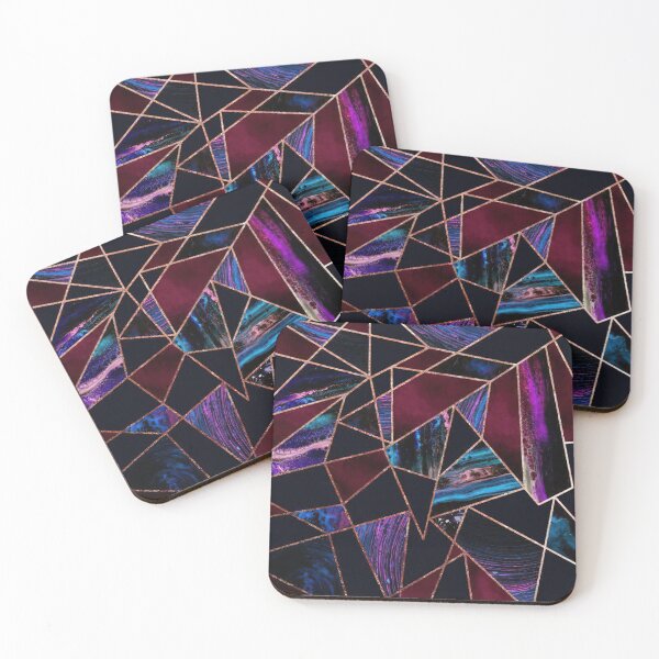 Item preview, Premium Rose Gold Liquid Paint Marble Mosaic Pattern designed and sold by Teravill.