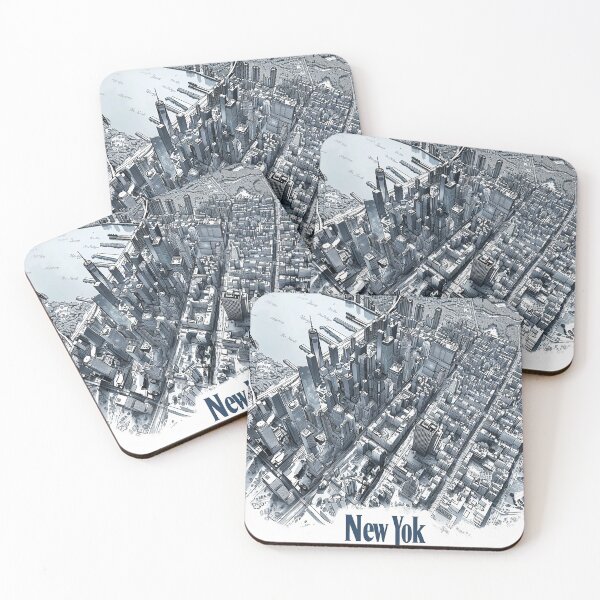 Item preview, Minimalist New York Map designed and sold by nomiraclehere.