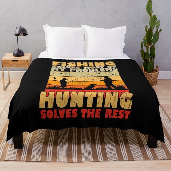 Item preview, Fishing Solves Most Of My Problems Hunting Solves The Rest designed and sold by Stick-Artistry.