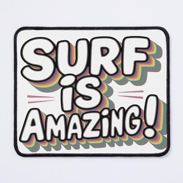 Item preview, Colorful Surf Typography for Beach Lovers designed and sold by cj-digital.
