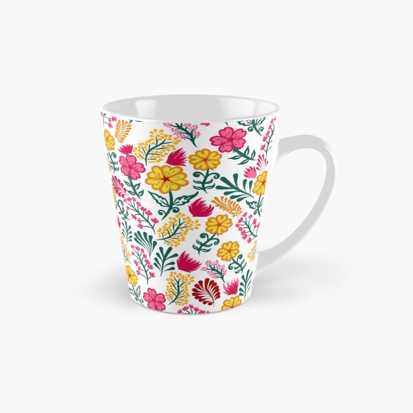 Item preview, Multiple colours floral rush print with white background  designed and sold by ashu-art-.