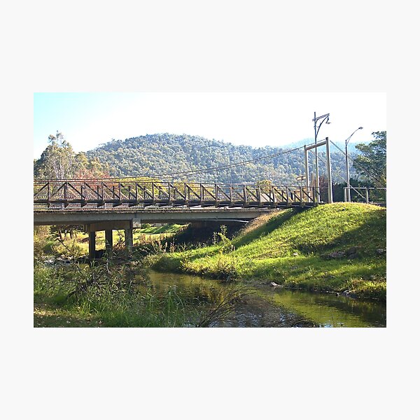 Item preview, Mount Beauty At The Bridge designed and sold by Joy Watson - Natural Light Photography .