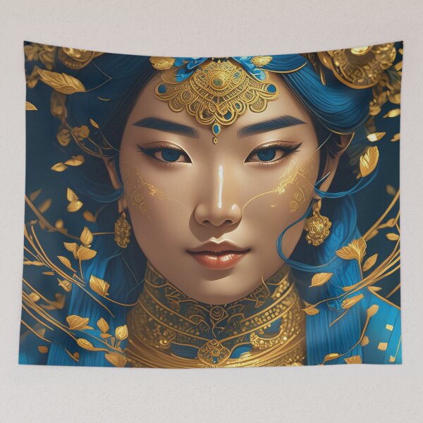Item preview, Asian Goddess Portrait n°13 designed and sold by Grafik-Ai-Art.