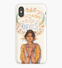 Niceness Before Knives iPhone Case