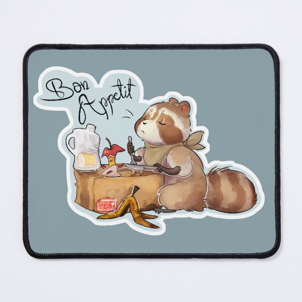 Item preview, bon appetite raccoon  designed and sold by ViliBoosher.