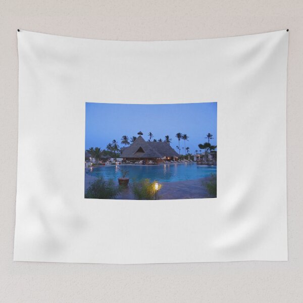 Item preview, Pool At Twilight - White Paradise Resort - Zanzibar Island, Tanzania, Africa designed and sold by exploramum.