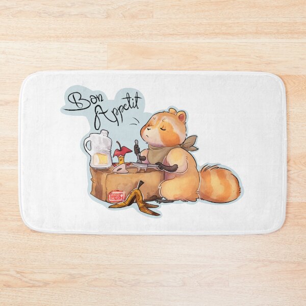 Item preview, bon appetite golden raccoon designed and sold by ViliBoosher.