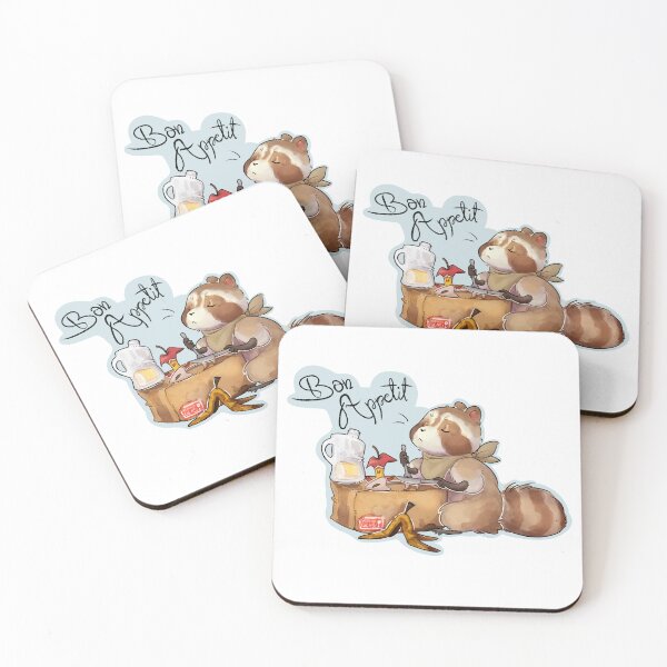 Item preview, bon appetite raccoon  designed and sold by ViliBoosher.