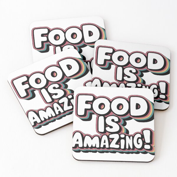 Item preview, Colorful Food Typography for Foodie Lovers designed and sold by cj-digital.