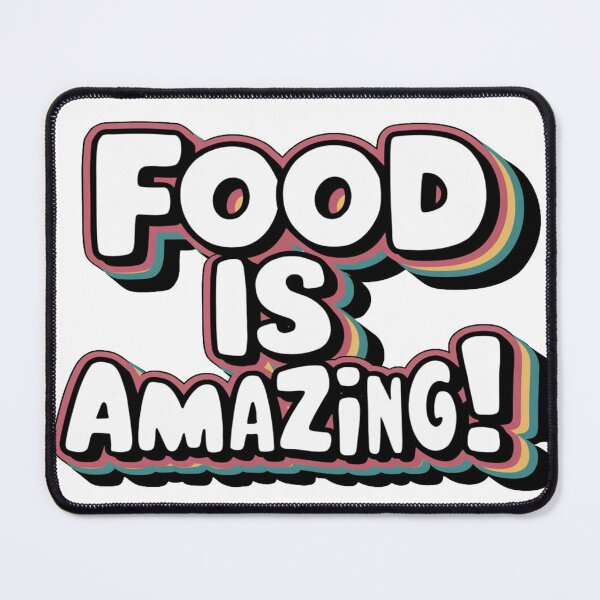 Item preview, Colorful Food Typography for Foodie Lovers designed and sold by cj-digital.