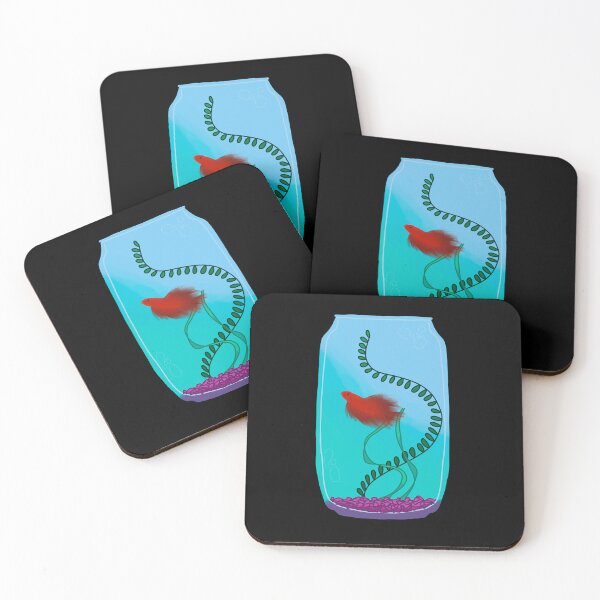 Item preview, fish in glass designed and sold by punkauracrystal.