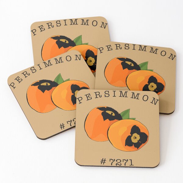 Item preview, Persimmon Fruit Sticker designed and sold by Erin Stenson.