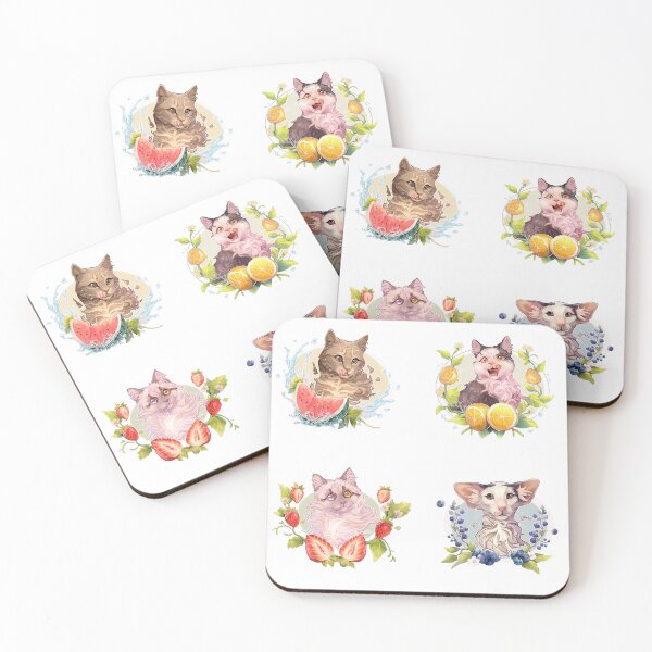 Item preview, fruit cats designed and sold by ViliBoosher.