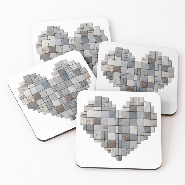 Item preview, Stone Heart: Minimalist Love designed and sold by AI-Only Creations.