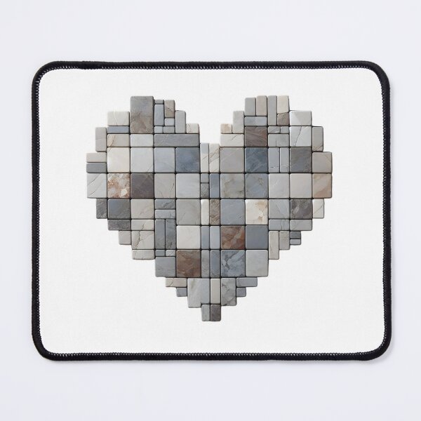 Item preview, Stone Heart: Minimalist Love designed and sold by AI-Only Creations.