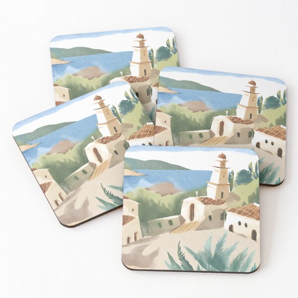 Item preview, Cypress Trees and Terracotta Roof designed and sold by PrintMediterr.