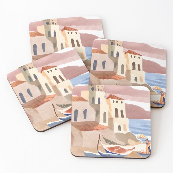Item preview, Azure Waves of the Amalfi Coast designed and sold by PrintMediterr.
