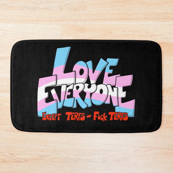 Item preview, Love Everyone - Except Terfs - Trans Flag designed and sold by FighterGuy.