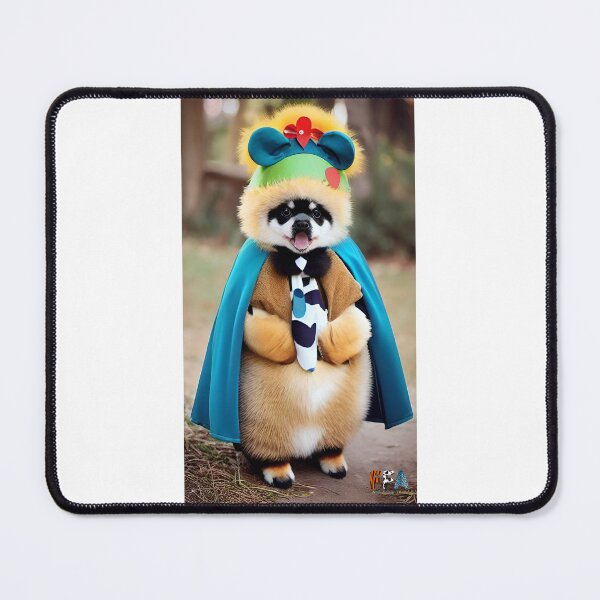 Item preview, Happy Dog in a Funny Costume #13 designed and sold by fabfunnyanimals.