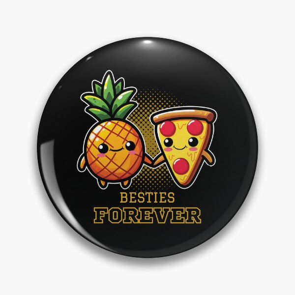 Item preview, Pineapple And Pizza Holding Hands - Bestie Forever designed and sold by The magic  Yellow bus.