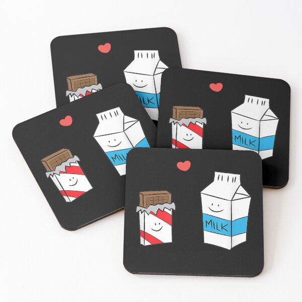 Item preview, Cute Chocolate and Milk Lover Love Kawaii Cartoon Foodie Sweet designed and sold by NoMoreColor.