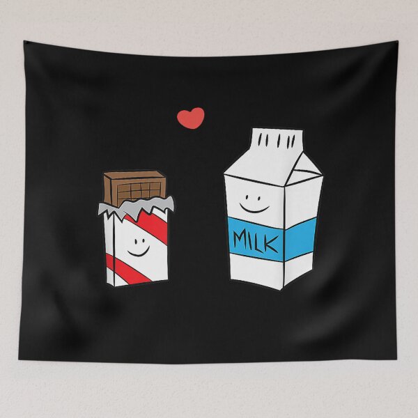 Item preview, Cute Chocolate and Milk Lover Love Kawaii Cartoon Foodie Sweet designed and sold by NoMoreColor.