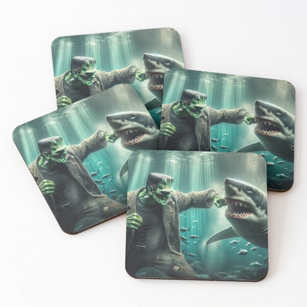 Item preview, Frankenstein vs. Shark designed and sold by digital-savant.