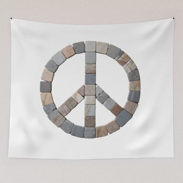 Item preview, Unity in Stone: A Minimalist Peace designed and sold by AI-Only Creations.