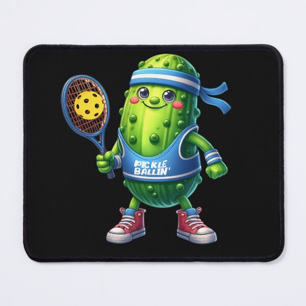 Item preview, Funny Pickle Ballin' Pickle With Racket and Ball designed and sold by AlienOccupation.