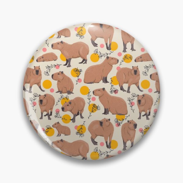 Item preview, Capybara Pattern  designed and sold by kawaiistudio.