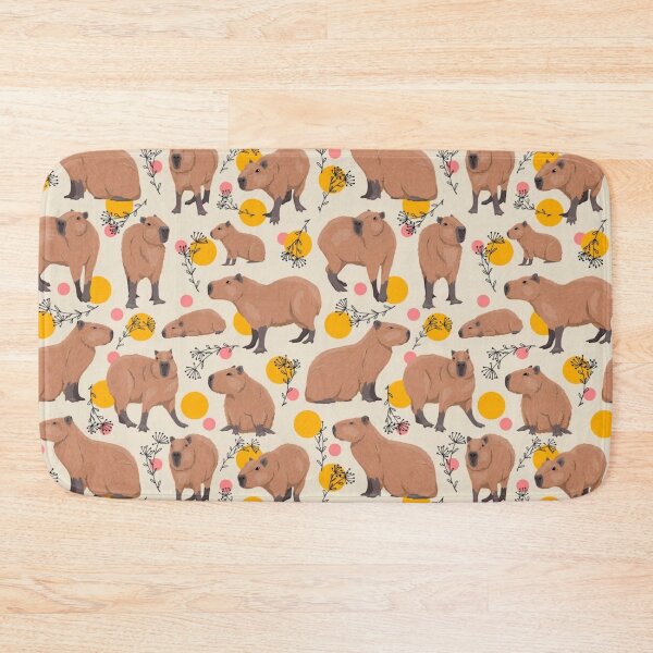 Item preview, Capybara Pattern  designed and sold by kawaiistudio.