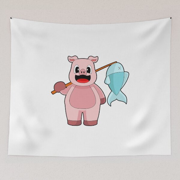 Item preview, Pig Fisher Fishing rod Fishing designed and sold by Snabdesign84.