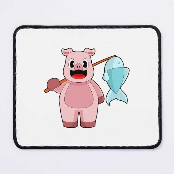 Item preview, Pig Angler Fish Fishing designed and sold by Snabdesign84.