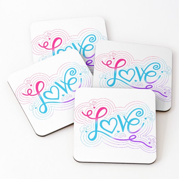 Item preview, Love Swirl Doodle Androgyne Pride Flag Lettering designed and sold by JoyfulJen.