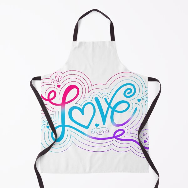 Item preview, Love Swirl Doodle Androgyne Pride Flag Lettering designed and sold by JoyfulJen.
