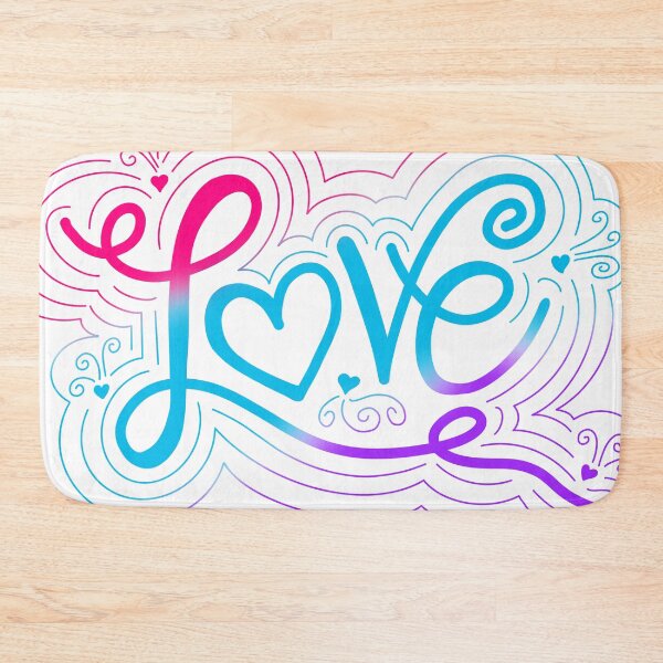 Item preview, Love Swirl Doodle Androgyne Pride Flag Lettering designed and sold by JoyfulJen.