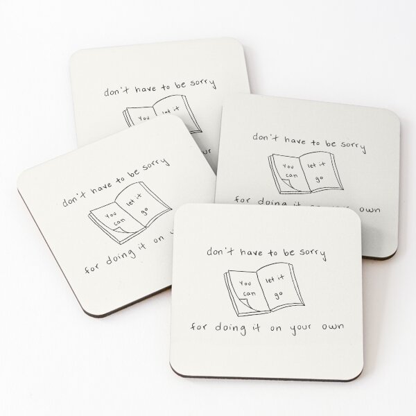 Item preview, 'Don't have to be sorry, for doing it on your own" Matilda Lyrics - Harry Styles designed and sold by moonna designs.