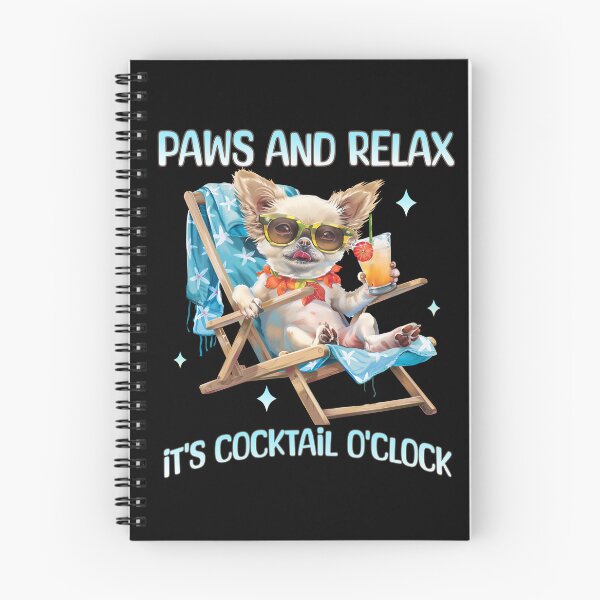 Item preview, Funny Drinking Chihuahua Pet Humor Drinking Paws and Relax Cocktail  designed and sold by twigandmeadow.