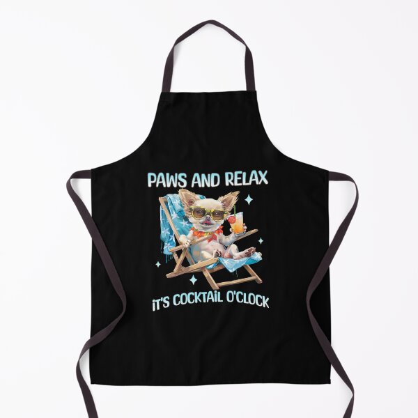 Item preview, Funny Drinking Chihuahua Pet Humor Drinking Paws and Relax Cocktail designed and sold by twigandmeadow.