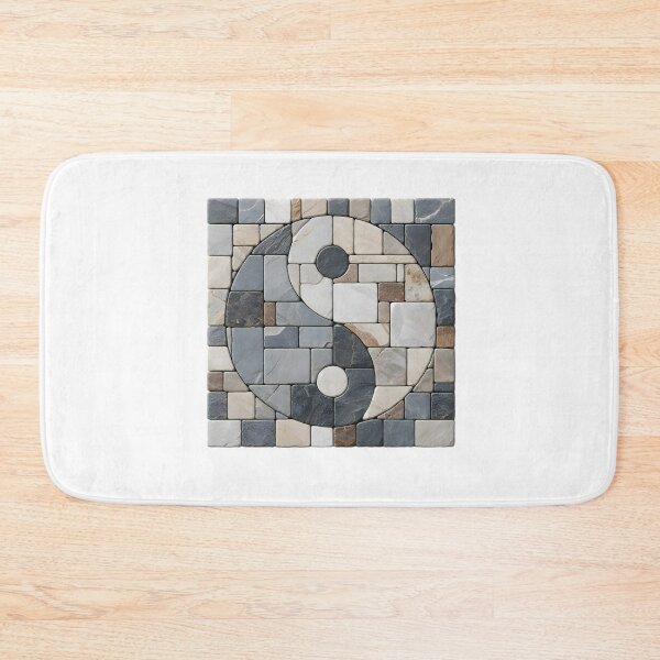 Item preview, Stone Balance: A Minimalist Yin-Yang designed and sold by AI-Only Creations.