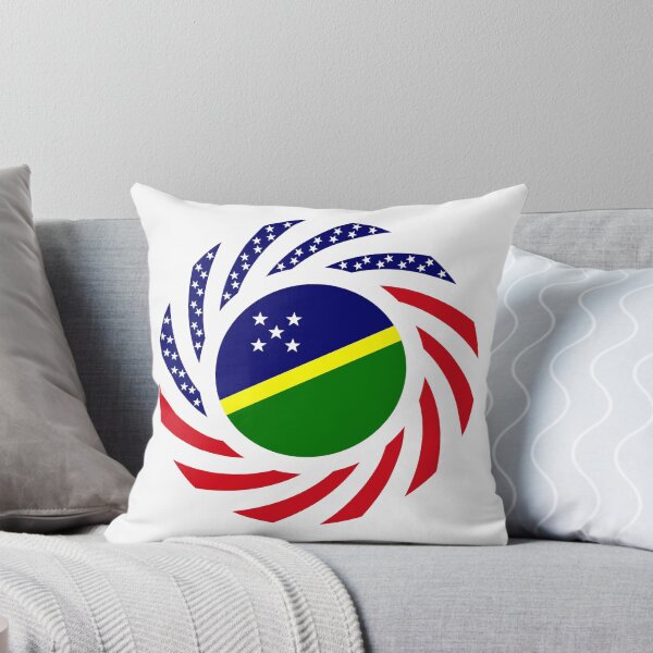 Item preview, Solomon Islander American Multinational Patriot Flag Series designed and sold by Carbon-Fibre Media.