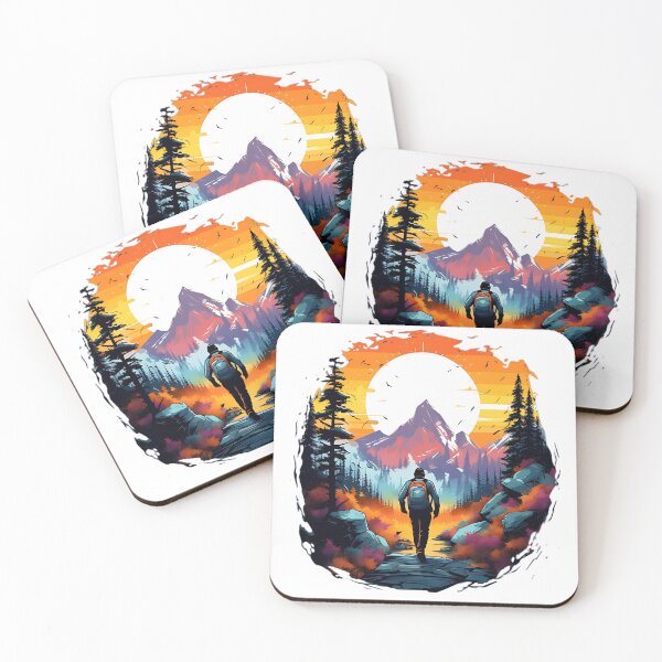 Item preview, Senderismo en la naturaleza con colores vibrantes designed and sold by gabriellmbnsi.