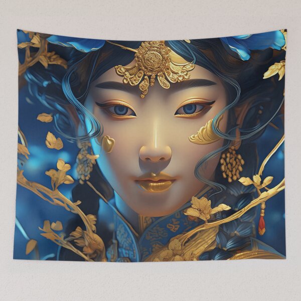 Item preview, Asian Goddess Portrait n°15 designed and sold by Grafik-Ai-Art.