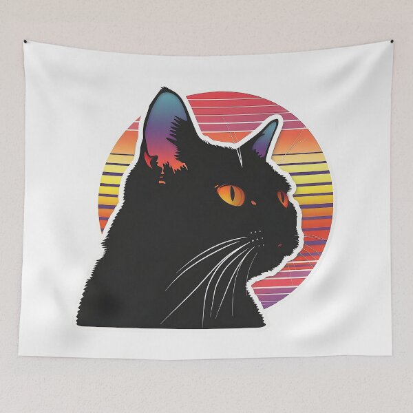 Item preview, Retro Sunset Cat designed and sold by Dpixelgalaxy.