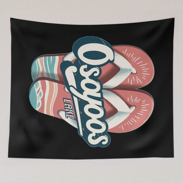 Item preview, Osoyoos Lake Flip Flop Sandals Summer Beach designed and sold by TomFrontierArt.
